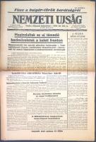 [II. Világháború] Nemzeti Ujság. 1941. november 20. (Napilap, XXIII. évfolyam, 265. szám) "Filo...