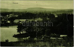 Pöstyén, Pistyan, Piestany; látkép. Dr. Trenkler Co. Pös. 5. / general view (fa)