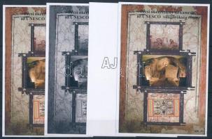 2022/04 Pécs - UNESCO 4 darabos emlékív garnitúra (28.000)