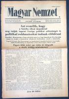 [II. Világháború] Magyar Nemzet. Pethő Sándor riportlapja. VI. évfolyam, 160. szám. (Napilap, 1943 j...