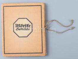 Mörike, Eduard: Gedichte. Geschrieben und auf Stein gezeichnet von Ida Berisch. Wien, Carl Konegen, Wien (c.a. 1936). 15t színes táblák, kiadói kartonált papírkötésben