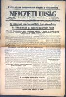 [II. Világháború] Nemzeti Ujság. 1941. december 20. (Napilap, XXIII. évfolyam, 290. szám) "A kö...