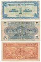 Ausztria / Szövetséges megszállás 1944. 50gr + 1Sch + 2Sch T:F,VG Austria / Allied occupation 1944. 50 Groschen + 1 Schilling + 2 Schilling C:F,VG Krause P#102, P#103, P#104