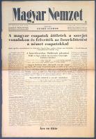 [II. Világháború] Magyar Nemzet. Pethő Sándor riportlapja. IV. évfolyam, 149. szám. (Napilap, 1941 j...