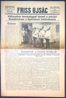 [II. Világháború] Friss Ujság. 1944. január 6. (Napilap, 49. évfolyam, 4. szám) "Változatlan he...