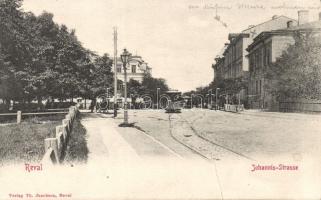 Tallinn (Reval) Johannis street tram  (fa)