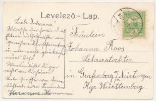 1907 Teke, Tekendorf, Teaca; utcaképek, Evangélikus iskola, Wagner Gyula gyógyszerész felvétele / st...