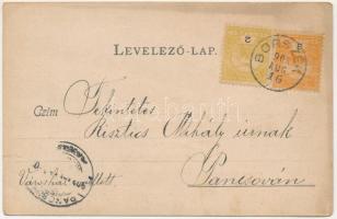 1903 Borszék-fürdő, Baile Borsec; Arany János kút, Kossuth kút / spring (szakadás / tear)