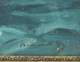 Olvashatatlan jelzéssel, 1920-40 kjörül: Virágok. Olaj, vászon. Dekoratív fakeretben. 80×60 cm