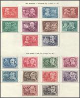 1948-1950 Pecsételt sorok (MBK 1059-1197) albumlapokon (min. 34.850)