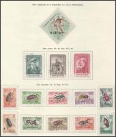1953 Pecsételt sorok (MBK 1400-1504) albumlapokon (min. 25.650)