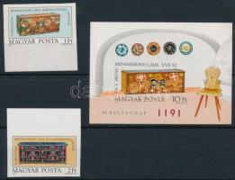 1981 Bélyegnap ívszéli vágott sor + blokk