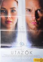 Utazók/Nagy Fal, kétoldalas filmplakát, papír, hajtva, 79x56 cm