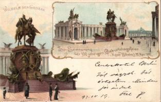 1897 Berlin Wilhelm I anniversary monument Ga litho