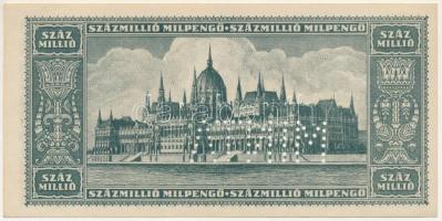 1946. 100.000.000MP hamis (?) "MINTA" perofrációval T:UNC
Adamo P28