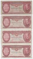 1968-1992. 100Ft (4xklf) T:F, szép papír