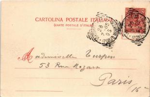 1905 Ventimiglia, Vintimille; Borgo Marina, Terrazzo del Cavo. G. Modiano e Co. / port, beach, resta...