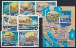 1985 Duna-hidak vágott sor és blokk