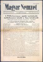 [II. Világháború] Magyar Nemzet. Pethő Sándor riportlapja. VII. évfolyam, 40. szám. (Napilap, 1944 f...