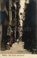 Napoli, Naples; Una Via al Basso Porto / street view (EK)