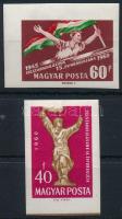 1960 Felszabadulás ívszéli vágott sor / Mi 1678-1679 imperforate set