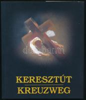 Udvardi Erzsébet - Korzenszky Richárd: Keresztút. / Kreuzweg. Bp., [2002], Szemimpex, 69+(3) p. Egészoldalas, színes reprodukciókkal illusztrálva. Magyar és német nyelven. Kiadói egészvászon-kötés, kiadói papír védőborítóban.