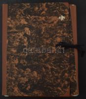 NDK emléklap és kiállítási lapok "Út a szocializmusba" témában feldolgozva, barna borítóva...