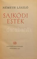 Németh László: Sajkódi esték. A szerző, Németh László (1901-1975) író által DEDIKÁLT példány. Bp., 1...