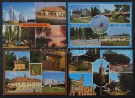 240 db díjjegyes városképes képeslap, legnagyobb része használatlan