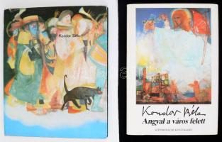 Kondor Béla: Angyal a város felett. Összegyűjtött versek Kondor-képekkel. Összeáll. és az utószót írta: Győri János. Bp., 1987, Szépirodalmi. Fekete-fehér és színes képekkel illusztrálva. Kiadói kartonált papírkötés, kiadói papír védőborítóban. + Németh Lajos: Kondor Béla. Bp., 1977, Corvina. Gazdag képanyaggal, Kondor Béla műveinek reprodukcióival illusztrálva. Kiadói egészvászon-kötés, kissé sérült kiadói papír védőborítóban.