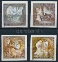 1989 Magyarország legszebb barlangjai vágott sor / Mi 4043-4046 imperforate set