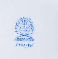 Herendi Apponyi zöld mintás váza, jelzett, hibátlan, d: 15,5 cm, m: 15,5 cm