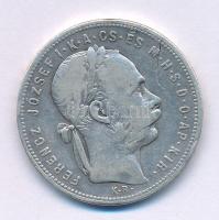 1881KB 1Ft Ag "Ferenc József / Középcímer" T:F karc
Adamo M15