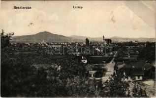 1911 Beszterce, Bistritz, Bistrita; látkép. Bartha Mária kiadása, A képeslap címzettje Nagy Gyula színművész (1874-1951) / general view (fa)