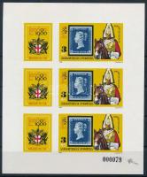 1980 London vágott kisív / Mi 3429 imperforate mini sheet