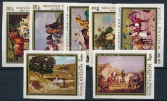 1979 Festmények vágott sor / Mi 3362-3368 imperforate set