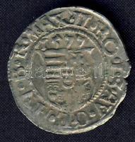 Miksa 1577. Denár Ag ÉH.767a T:3