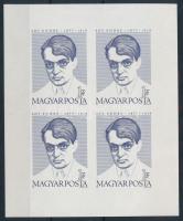 1977 Ady Endre vágott kisív / Mi 3242 imperforate mini sheet
