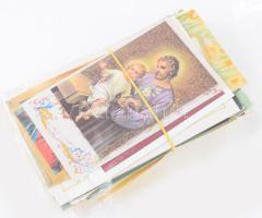 Vegyes modern szentkép tétel, kb. 100 db