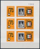 1976 ITALIA vágott kisív / Mi 3143 imperforate mini sheet