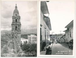 MEXIKÓ - 35 db fekete-fehér város képeslap a 60-as évekből / MEXICO - 35 db black and white town-vie...