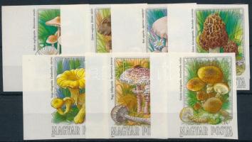 1984 Gombák ívszéli vágott sor / Mi 3708-3714 imperforate margin set