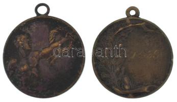 1936. kétoldalas bronz sport díjérem, "1936.IX.12." gravírozással, füllel (29mm) + 1939. k...