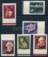 1959 Haydn és Schiller ívszéli vágott sor / Mi 1618-1623 imperforate margin set