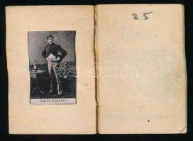 1897 Tárcanaptár 1 krajcáros naptárbélyegzéssel, a tulajdonos fotójával, reklámokkal