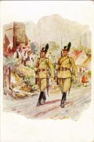 1944 Vasárnap. M. kir. Csendőrség Emlékbizottsága kiadása / Hungarian military art postcard, gendarme s: Márton Ferenc (EK)