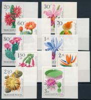 1965 Virág ívszéli vágott sor / Mi 2164-2173 imperforate margin set
