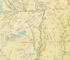 1910 Magyarország hegy- és vízrajzi térképe, mintalap Kogutowicz: Földrajzi iskolai atlaszának új ki...