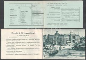 cca 1930 Budapest fürdőváros. Bp., Budapesti Központi Gyógy és Üdülőhelyi Bizottság, 16 sztl. lev. F...