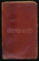 1900 Zámori Lujza teniszkönyve, benne fotójával, 40 oldalnyi kézirat teniszpartnerekről, bőr kötésbe...